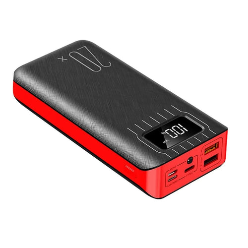 20000mAh External Battery Power Bank Dual USB With LED Flashlight DC-THE CEO